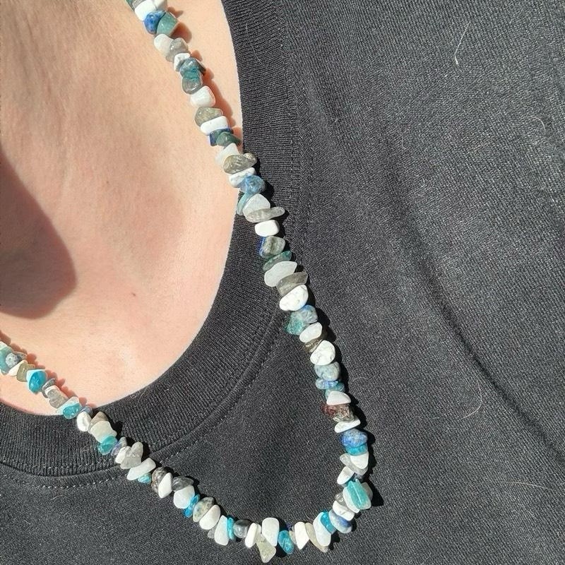 MEN’S CLEAR-SEEING KING GEMSTONE NECKLACE!
