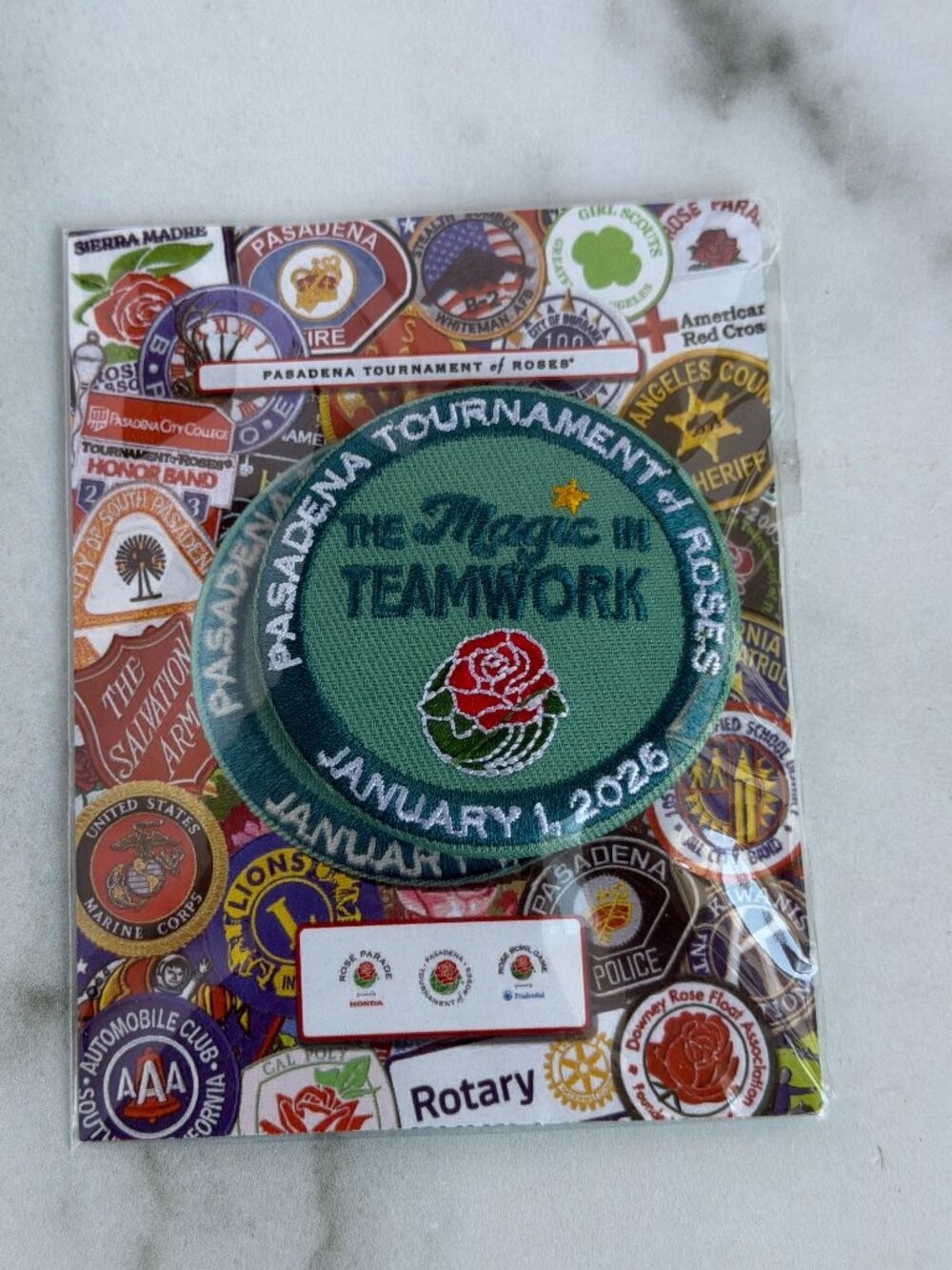 2026 Pasadena Tournament of Roses “The Magic in Teamwork” Commemorative Patch &