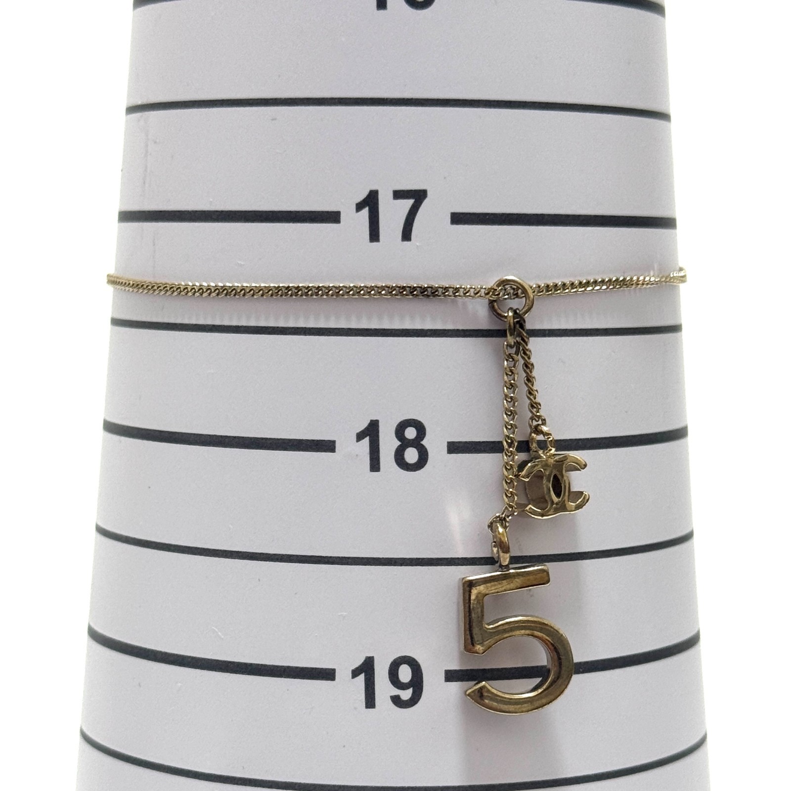 CHANEL 05A No.5 Coco Mark CC logo Bracelet Silver Accessory Authentic JAPAN