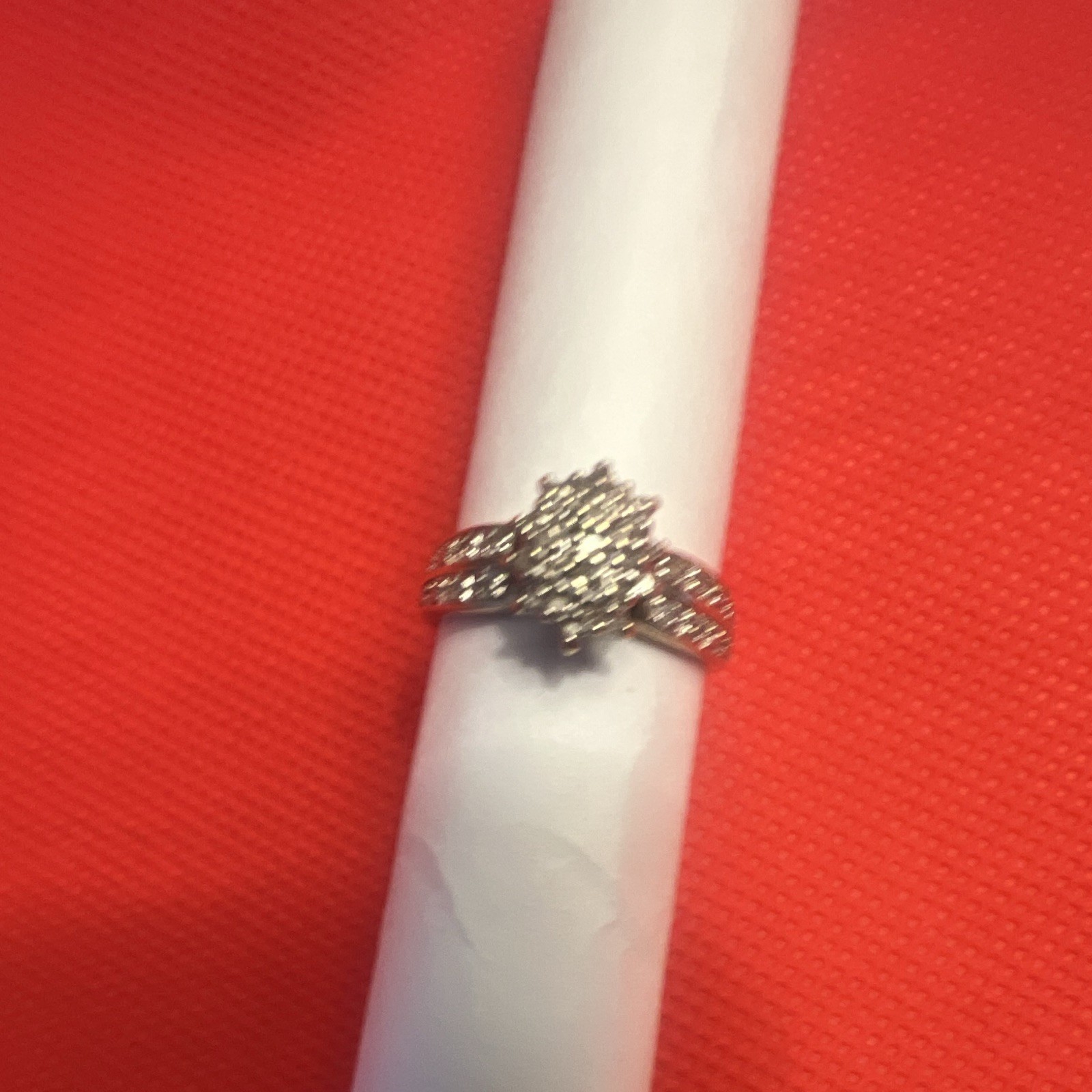 10K GOLD DIAMOND RINGS 2.3 Gr .SIZE 5.5