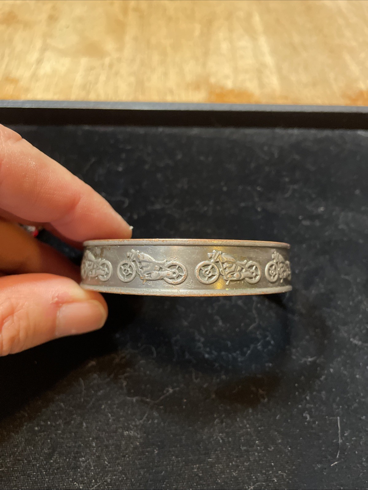 MOTORCYCLES Motorcycle Copper Men’s Magnetic Bracelet Cuff Arthritis Therapy Aid