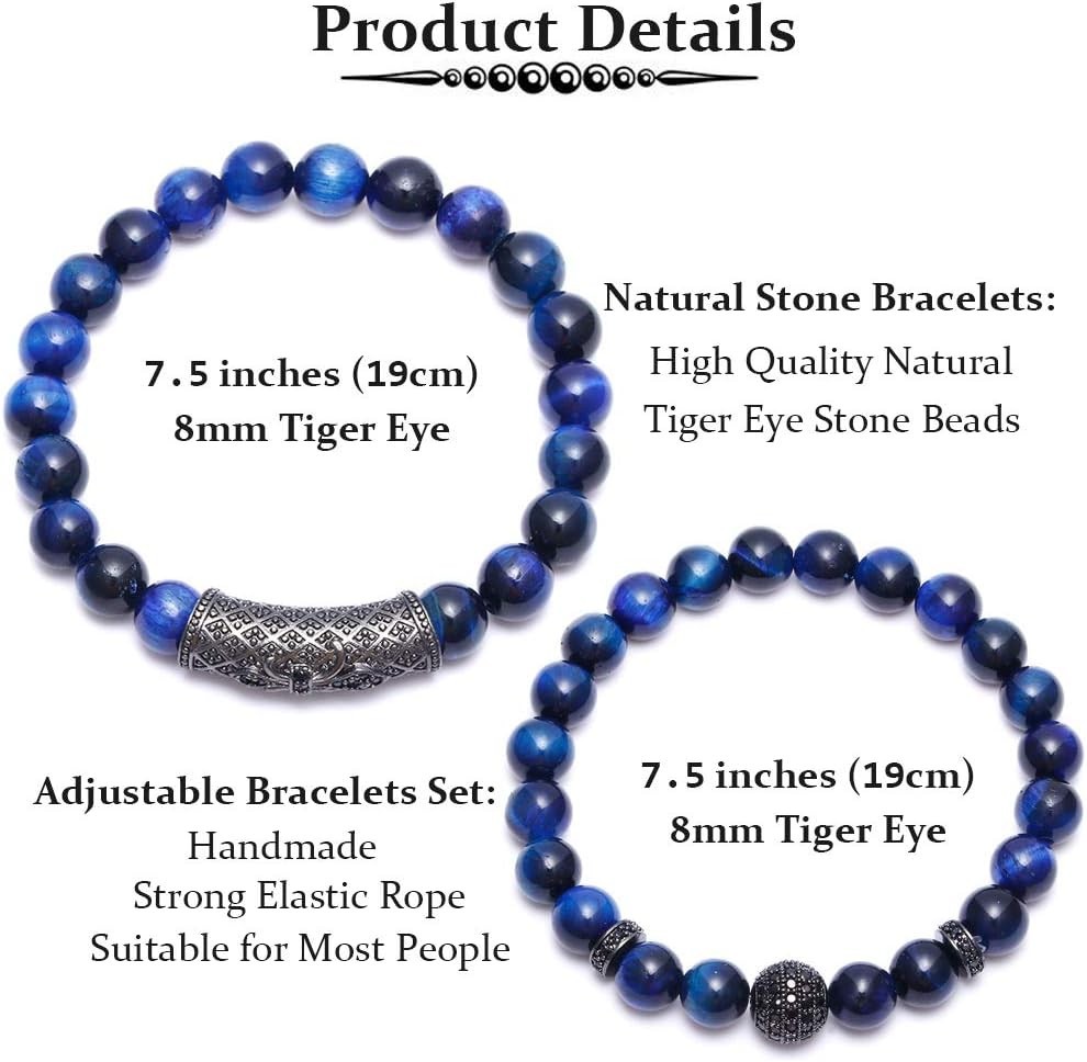 Handmade Tiger Eye Bead Bracelet – Fashionable Healing Jewelry for Mindfulness