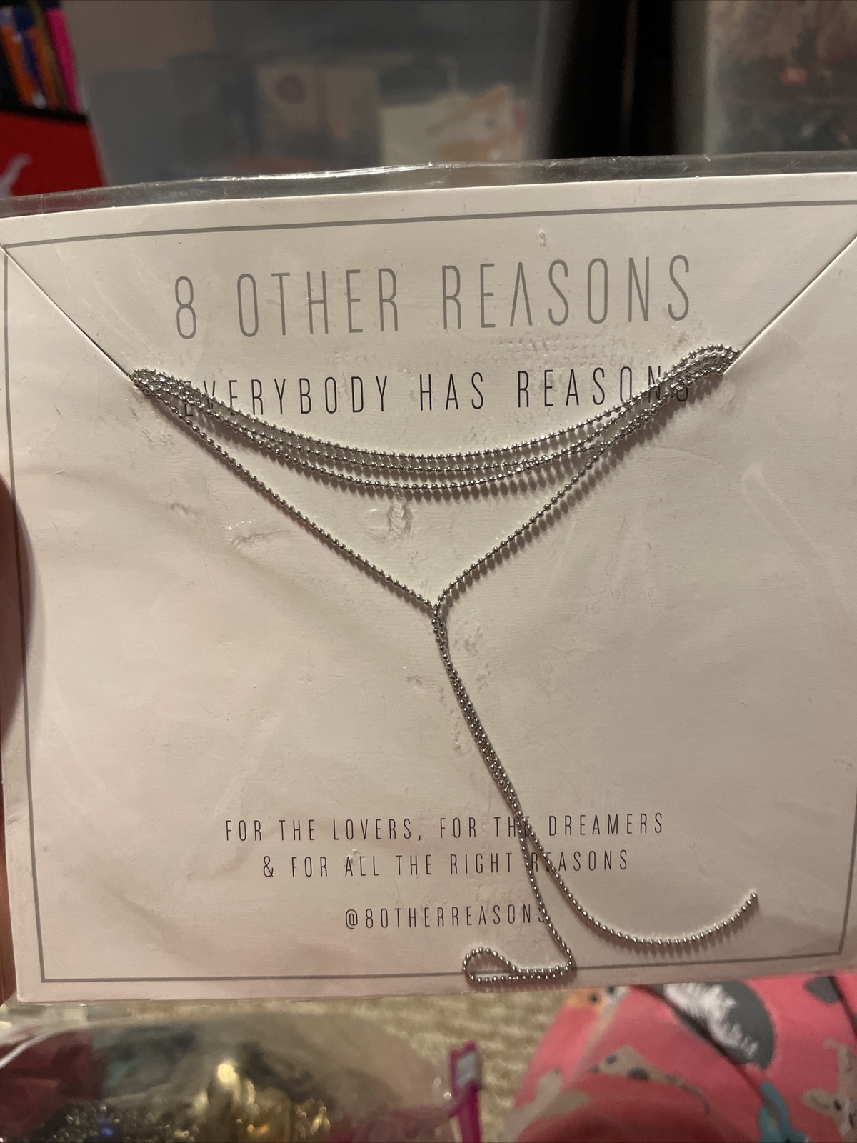 8 other reasons nine lives choker in rhodium New In Package