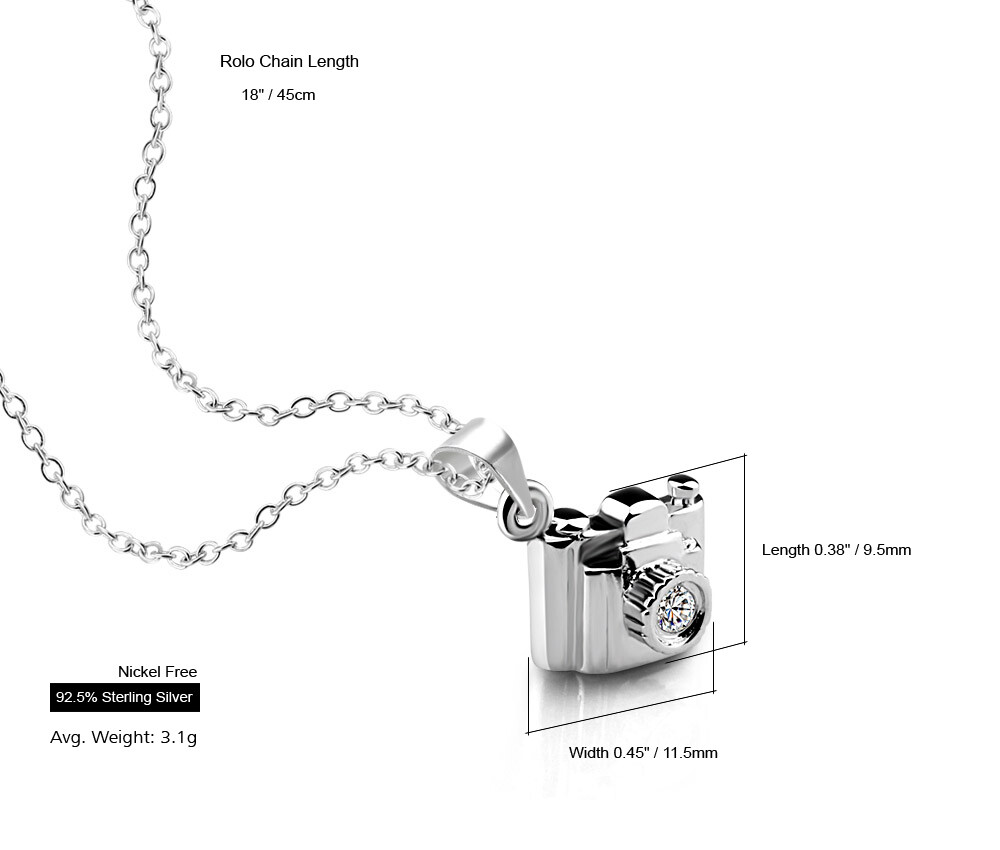 Solid 925 Sterling Silver Sideways Cross Pendant Chain Necklace 17″ for Women