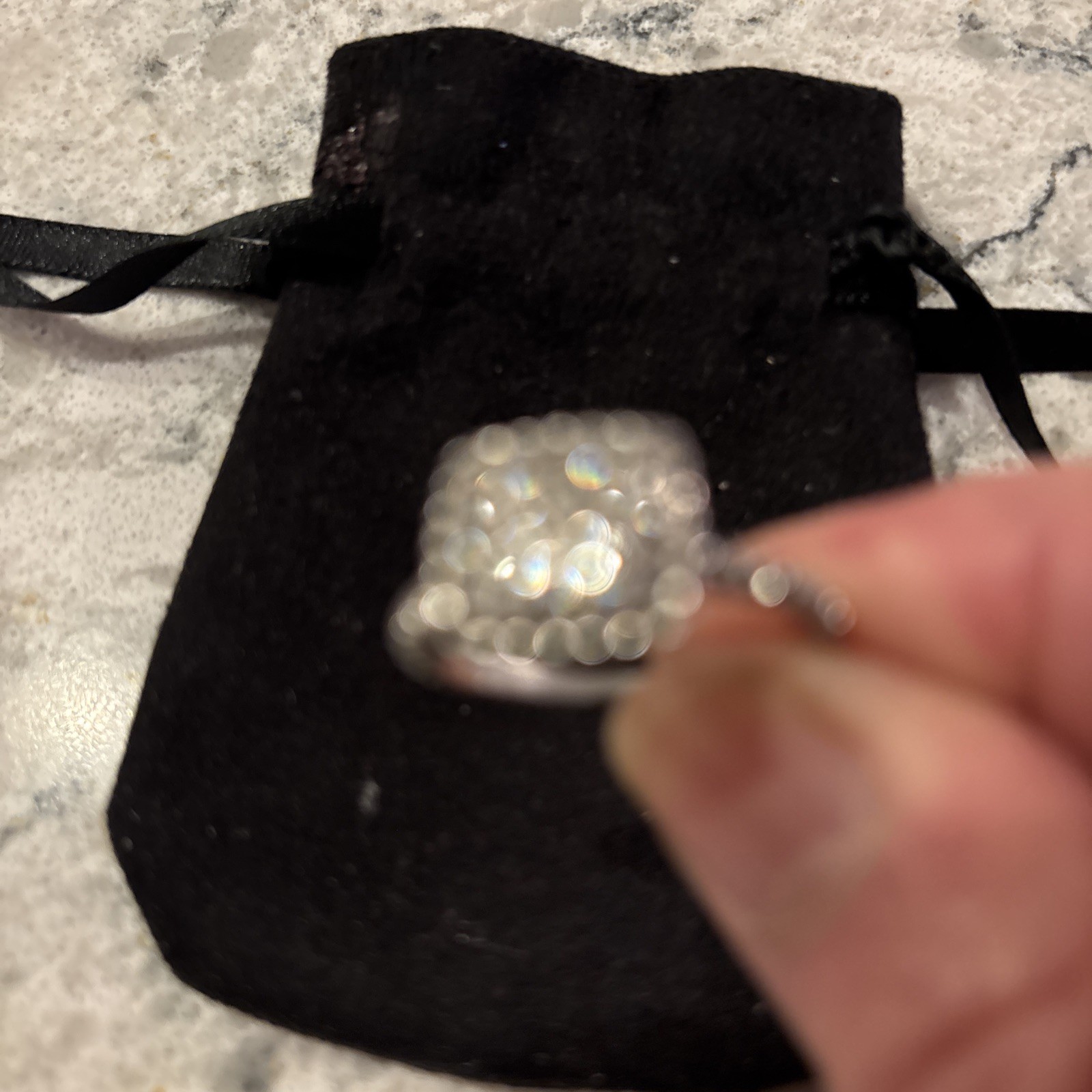 925 Sterling Silver 0.45 Carat CZ Square Twist Rope Ring Size 5-9