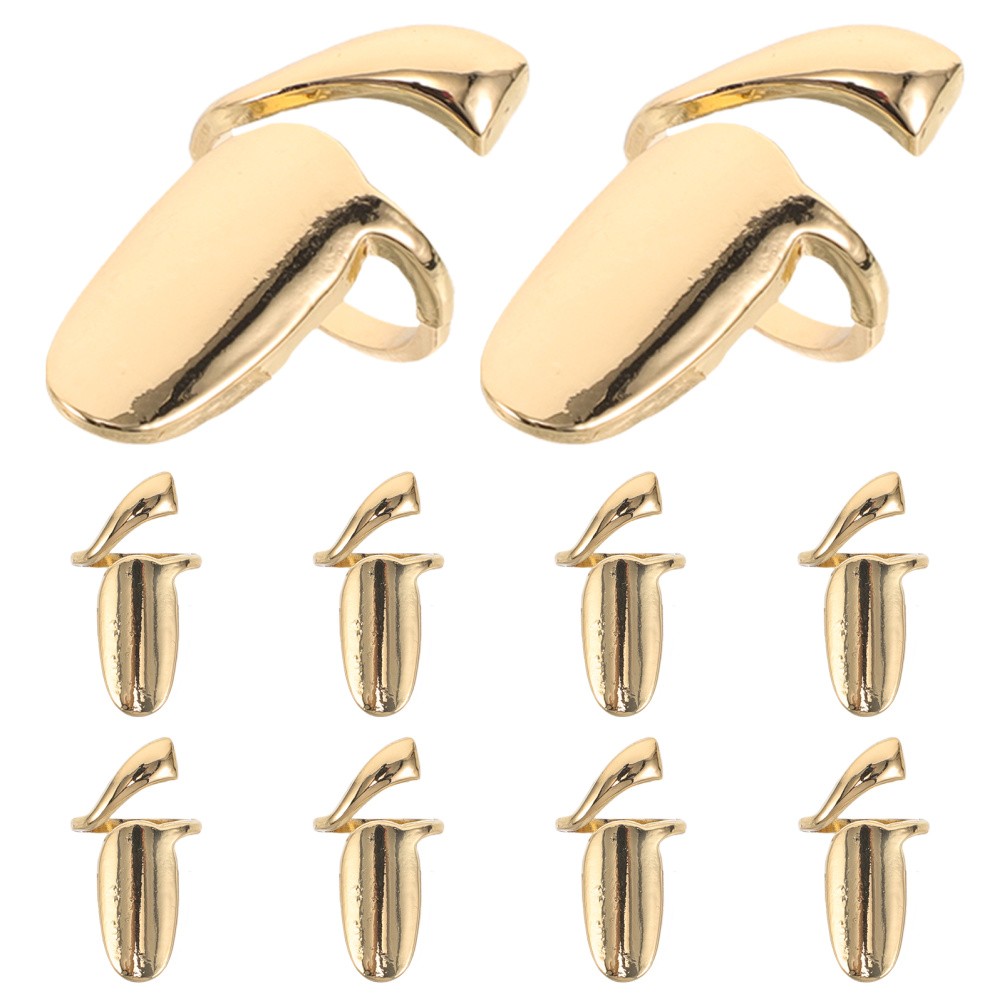10 Pcs Nail Protection Manicure Fingernail False Tip Rings