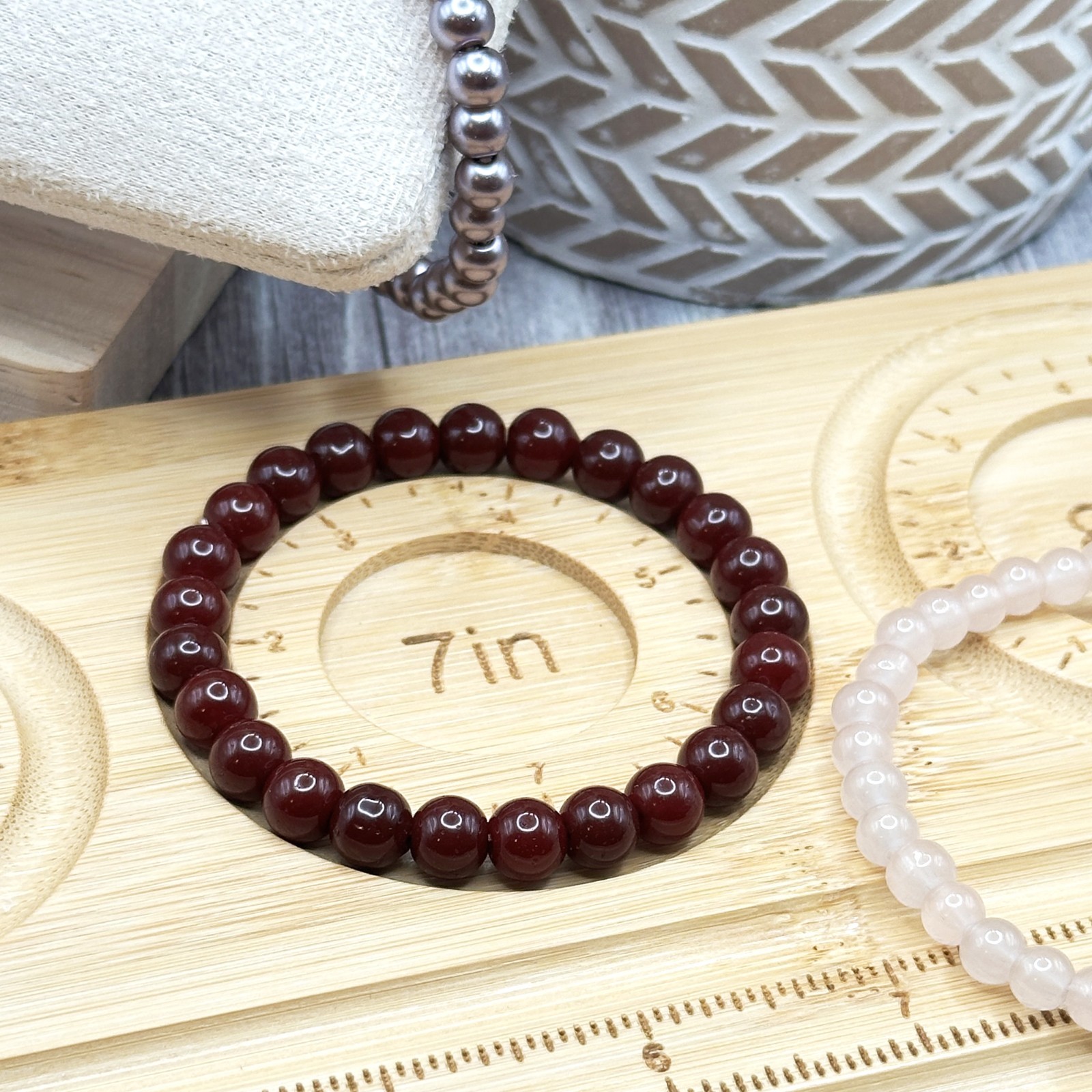 Handmade Elastic Stretch Beaded Bracelet (3-Pack) Beaded Handmade Jewelry