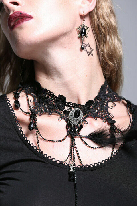Punk Vintage Lace False Collar Women Accessories Gothic Jewelry Lace Necklaces
