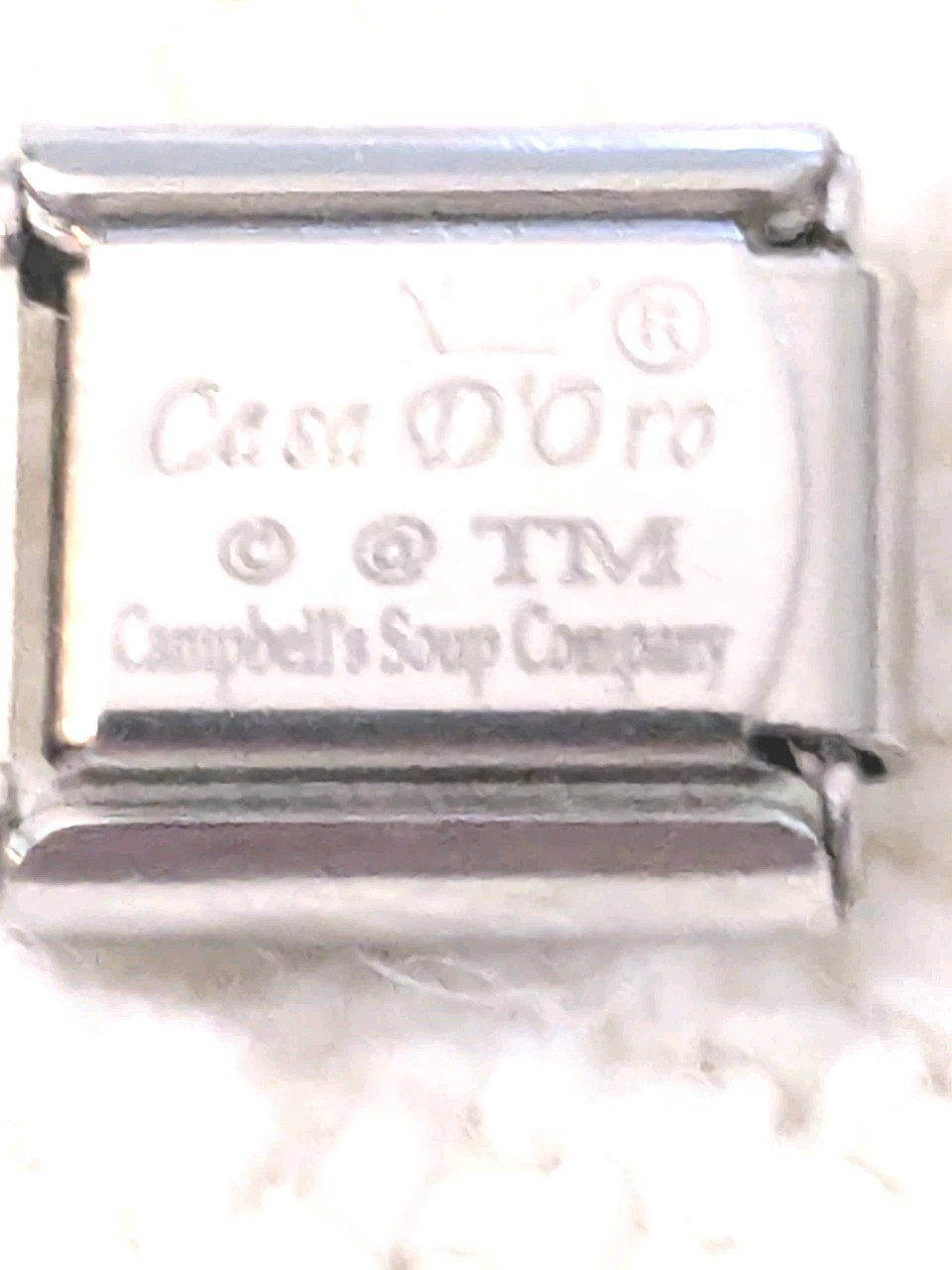 Authentic Casa D’Oro Campbell Soup Italian Charm Classic 9mm Link P93
