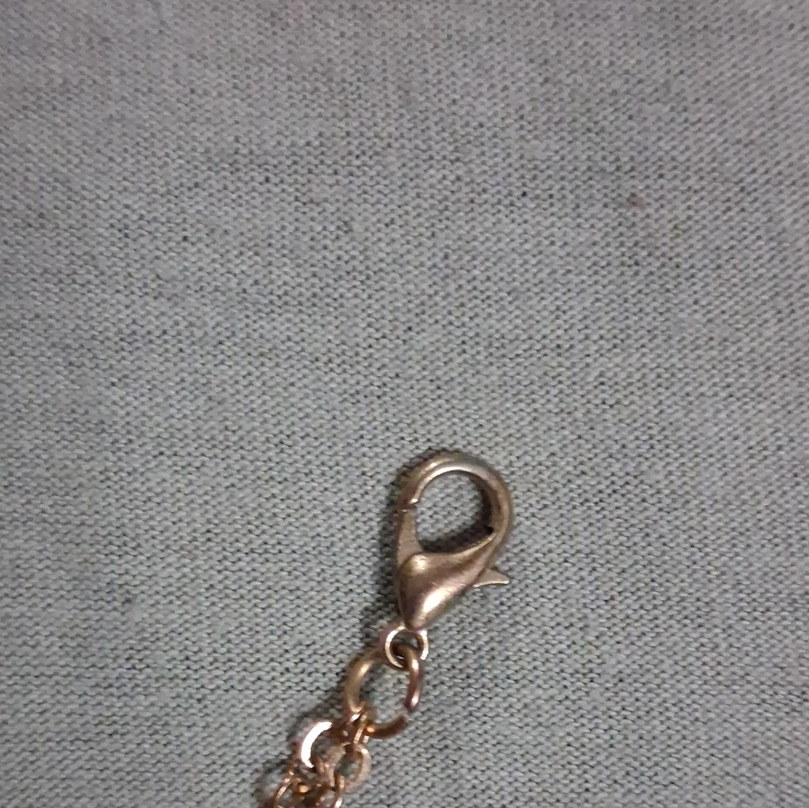 Rose Gold Tone Layered Cable Chain Necklace Love Heart Charm Pendant, Adj