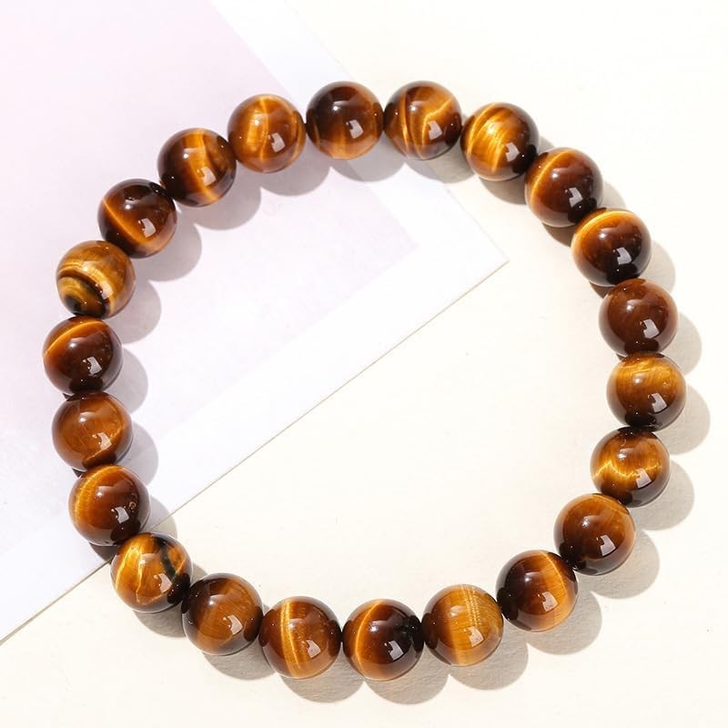 Handmade 8mm Beaded Bracelets For Men Protection Bracelet For Women Chakra Fe…