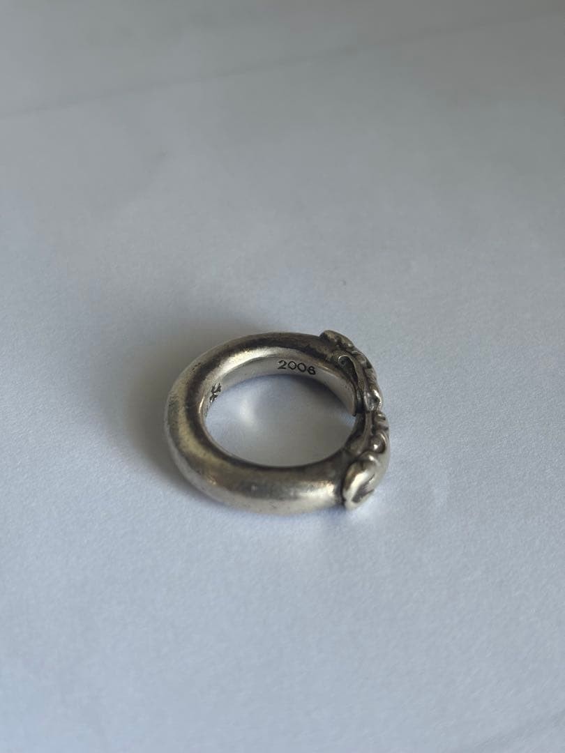Chrome Hearts Double Dog Ring Silver Used Japan