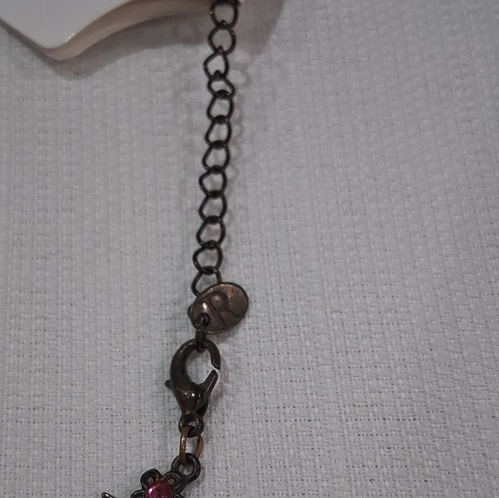 Multicolor Crystal Flower Pendant Cable Chain Necklace Adjustable Lobster Clasp
