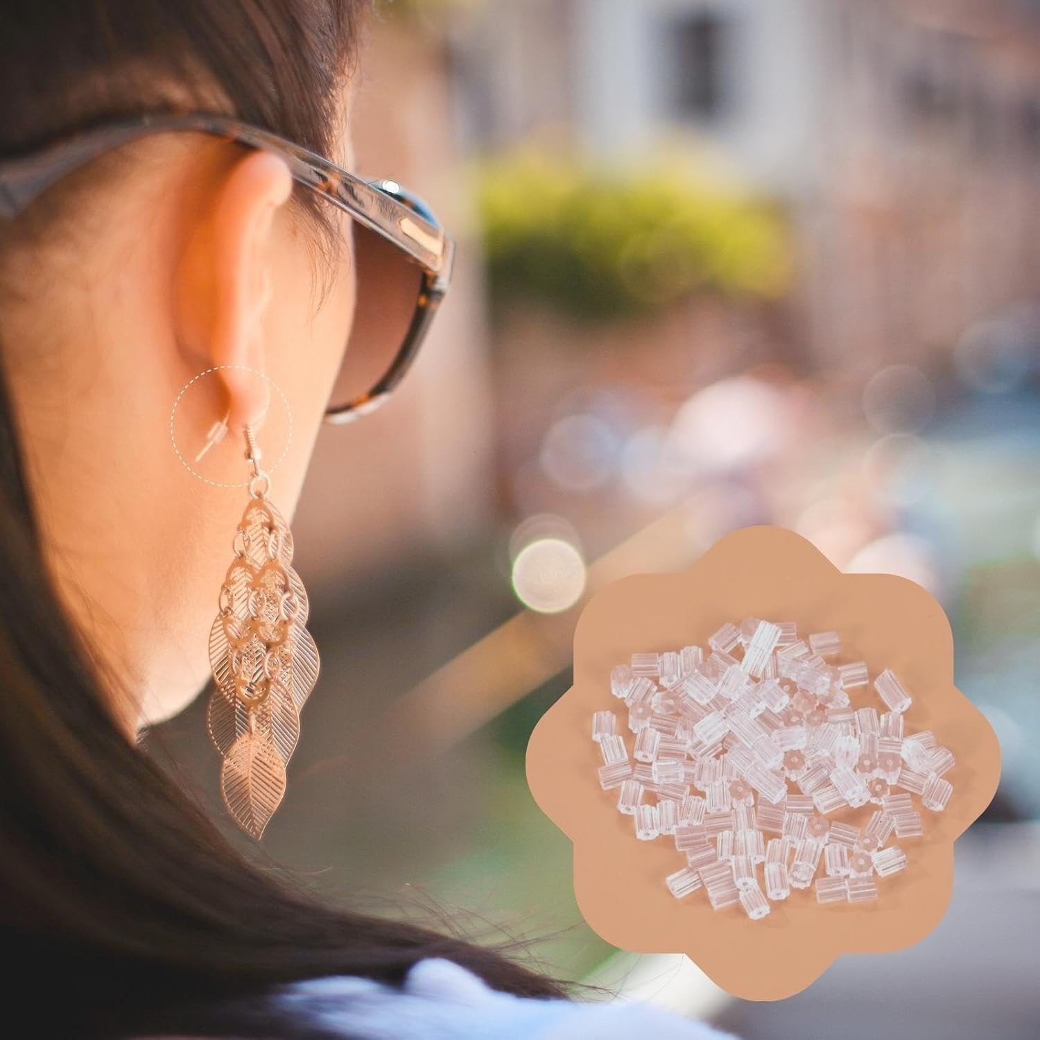 Soft Clear Silicone Earring Stoppers – 200PCS Replacement Backs for All Earrings