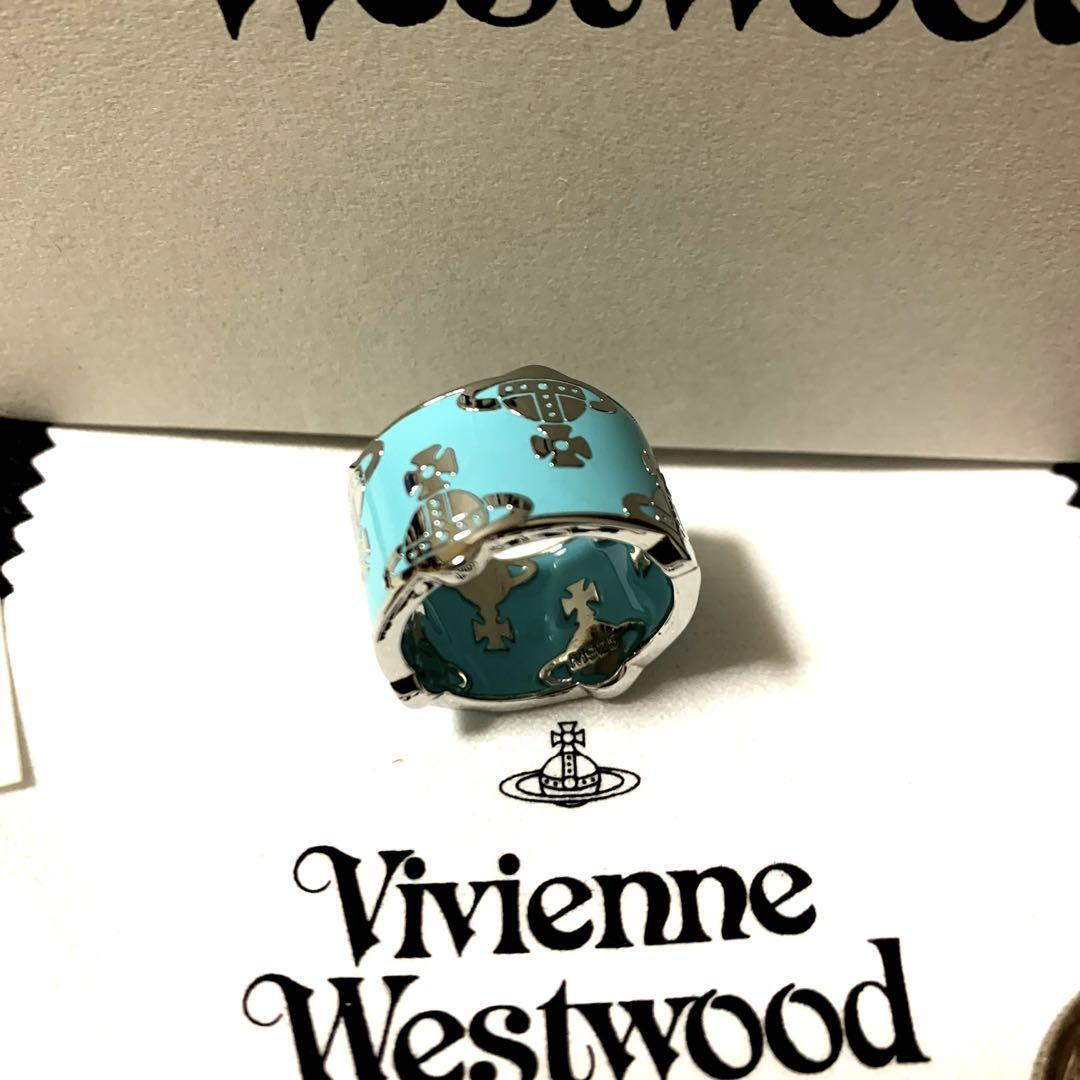 Vivienne Westwood Ring Size 7.5-8 Light Blue NO BOX [EJ0171
