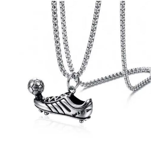 Silver Soccer Cleat & Ball Necklace, Football, Futball Pendant – MLS, World Cup