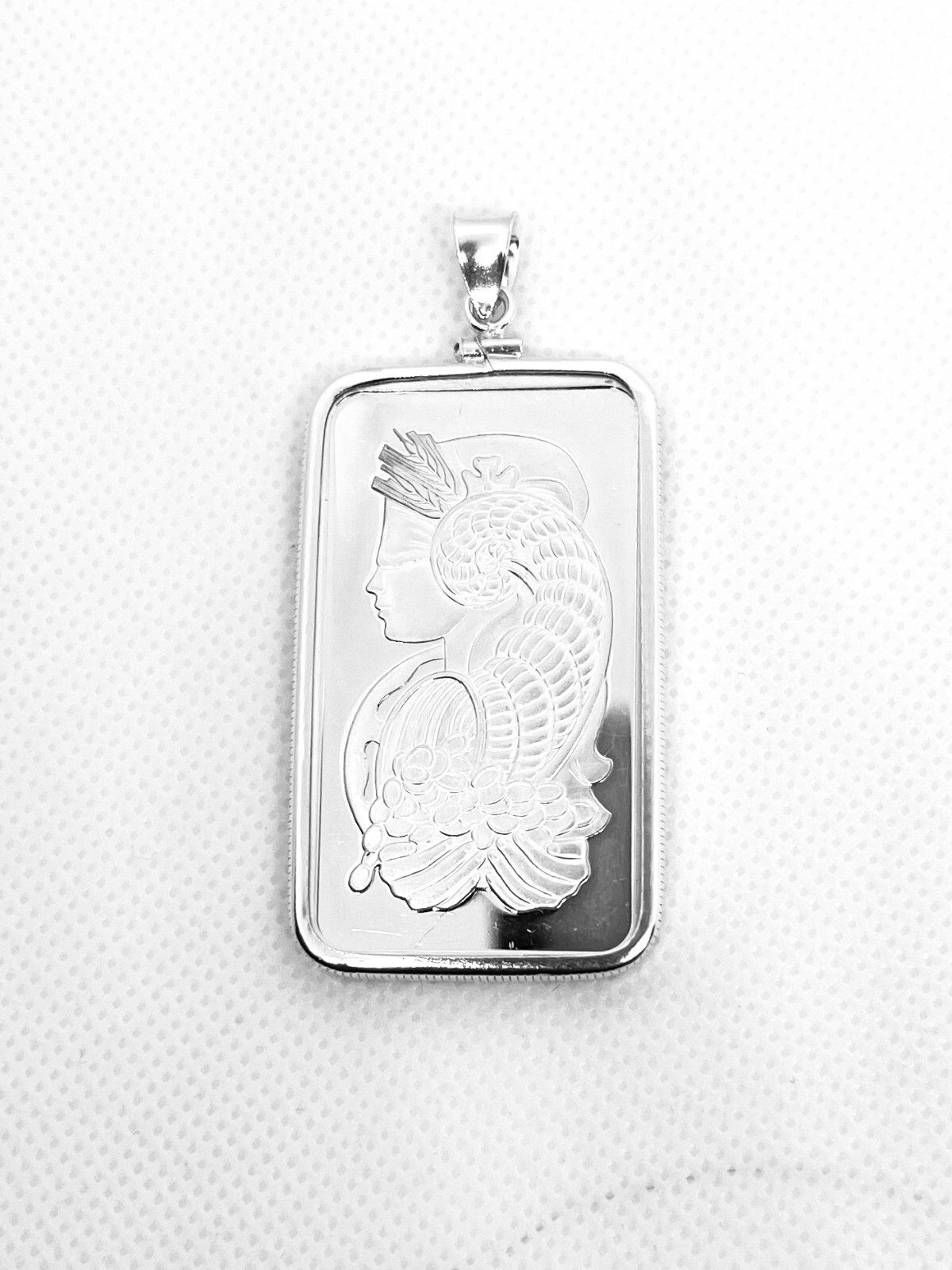 Sterling Silver bezel frame FOR 1 oz credit suisse Pamp Lady Fortuna Silver bar
