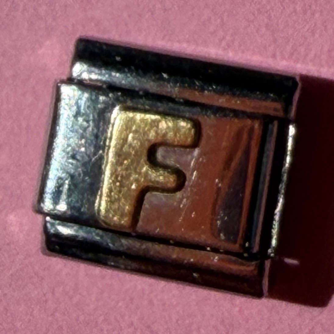 Nomination Italian Modular Link Charm Letter F Stainless Steel