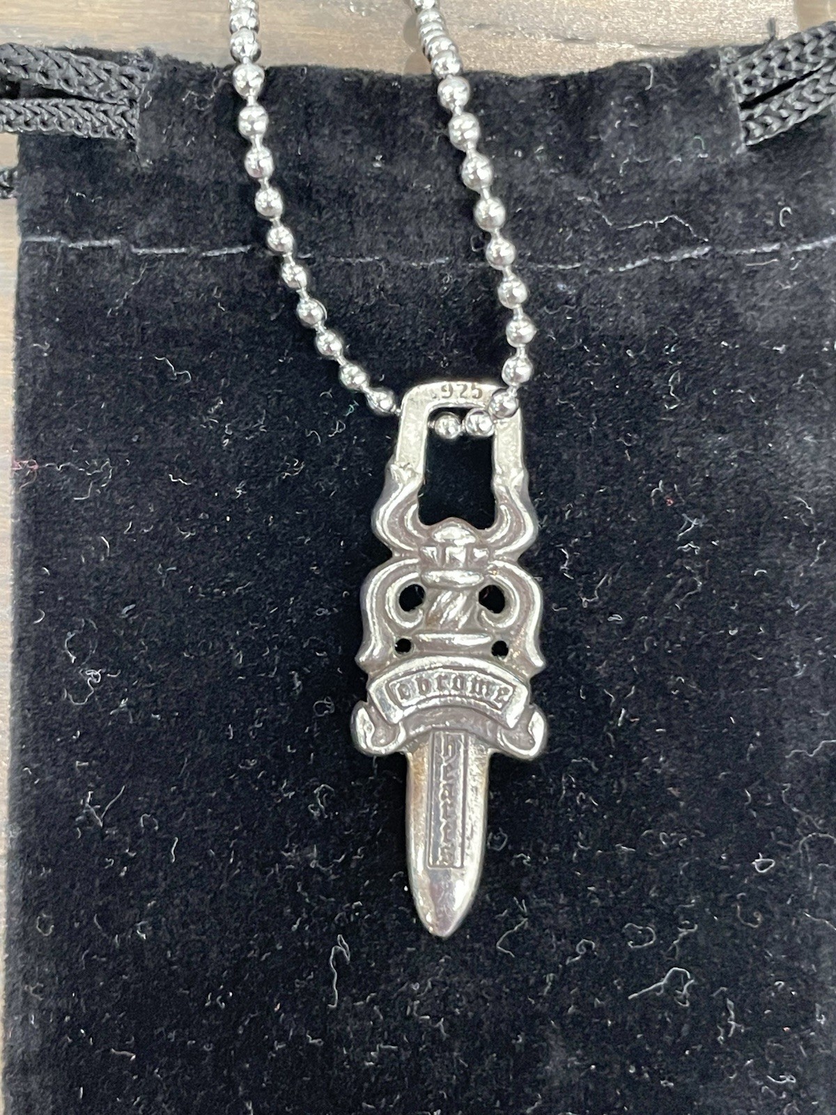 Chrome Hearts Dagger Zipper Pendant