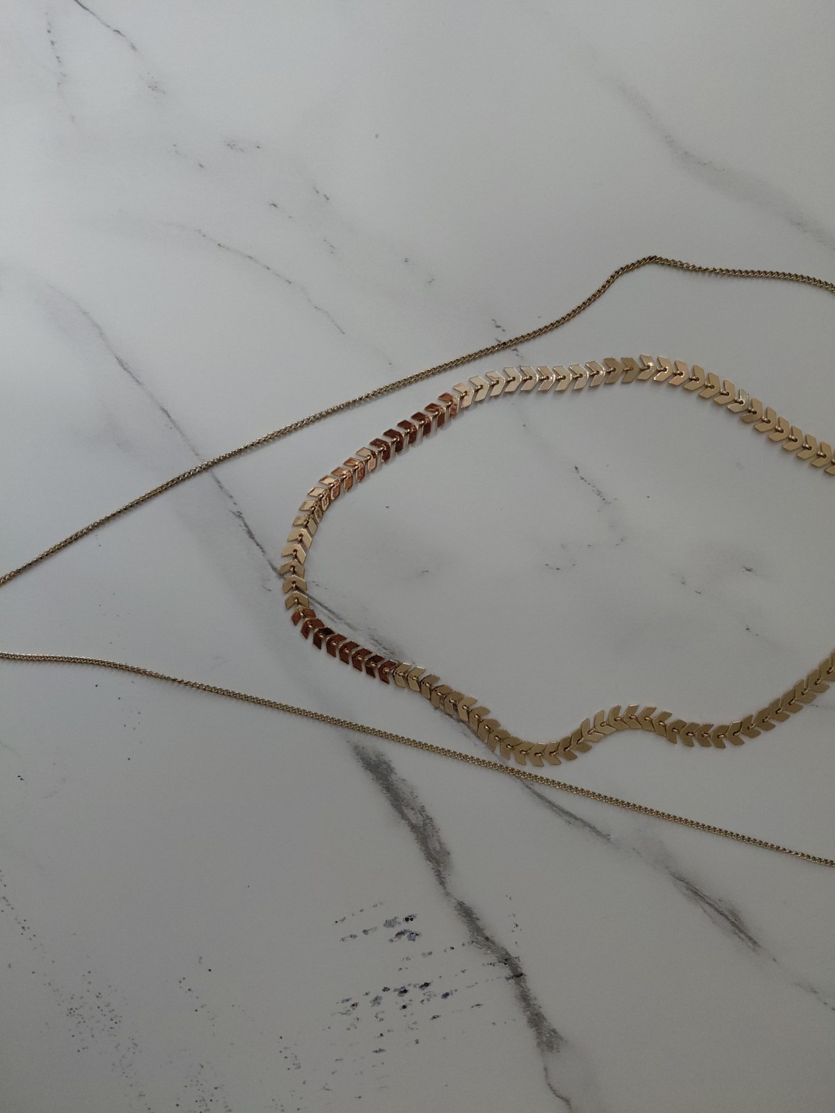 2 Nine West Gold Chains With pendant With 2 Adjustable locks For Different Sizes