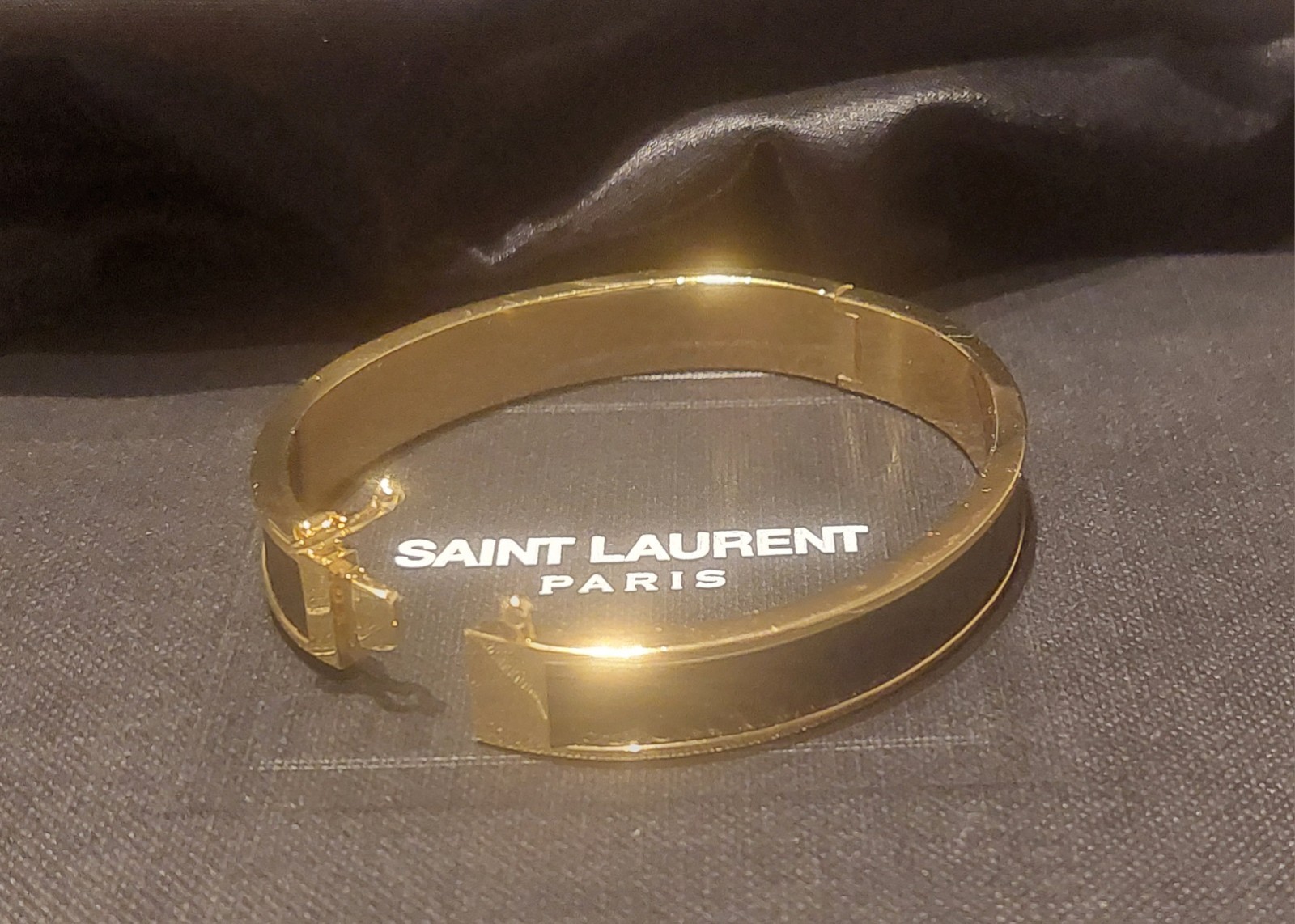 YVES SAINT LAURENT SIGNATURE BANGLE BRACELET – Box Included