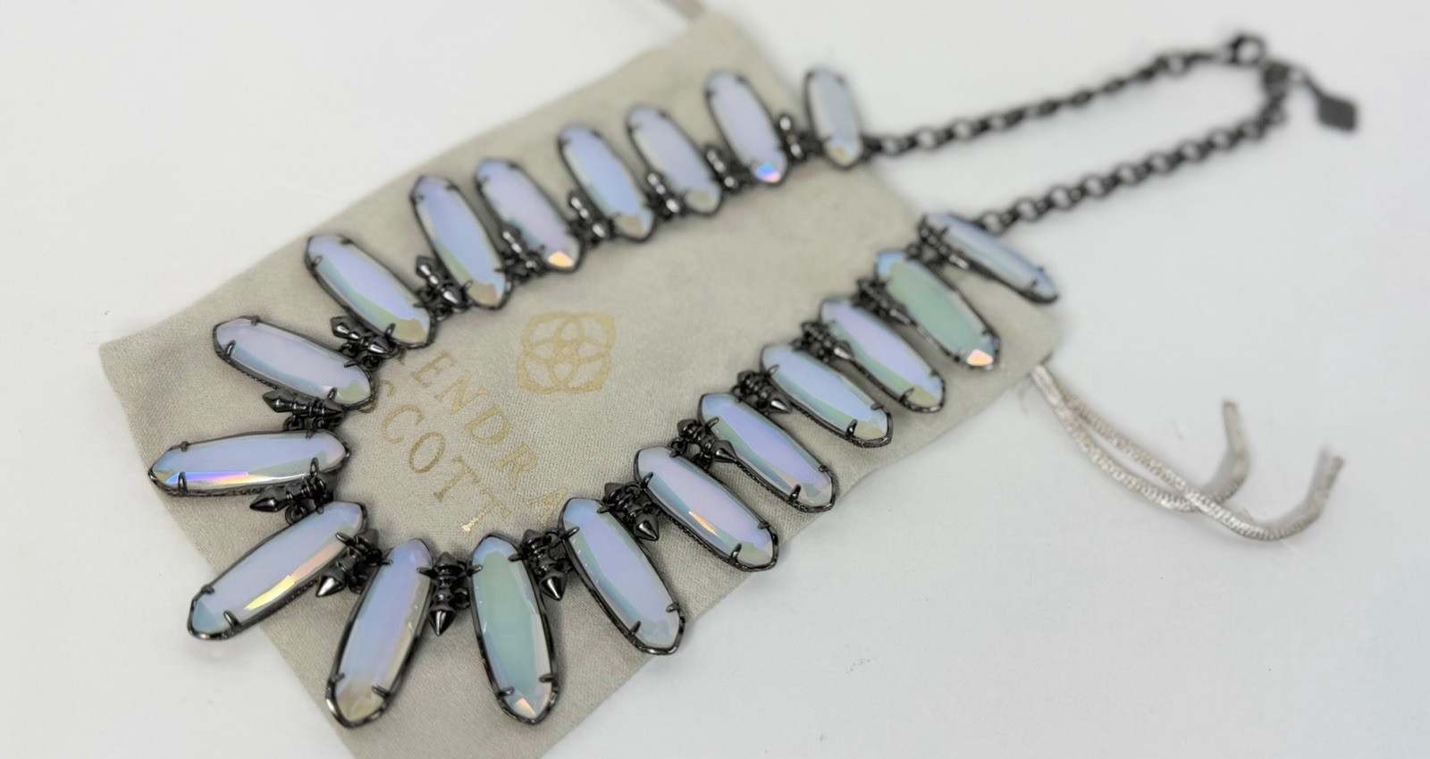 Kendra Scott Gabriella Iridescent Opalite Necklace Retired