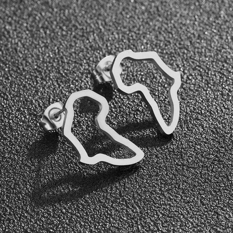 Africa Map Earrings