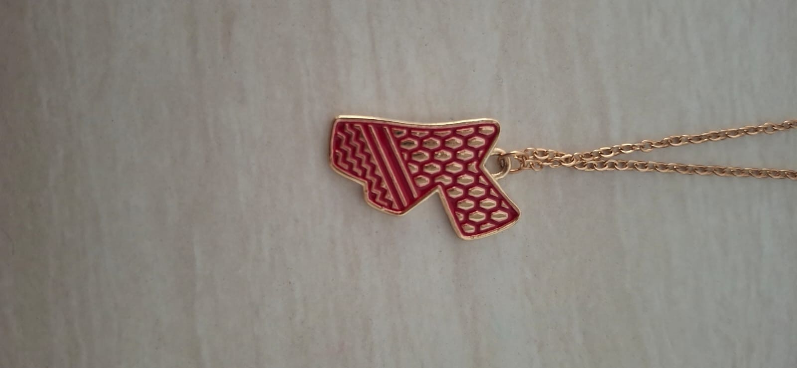 Jordan Map Necklace Shemagh Keffiyeh Pendant Gold Jewelry Gift Patriotic Pride