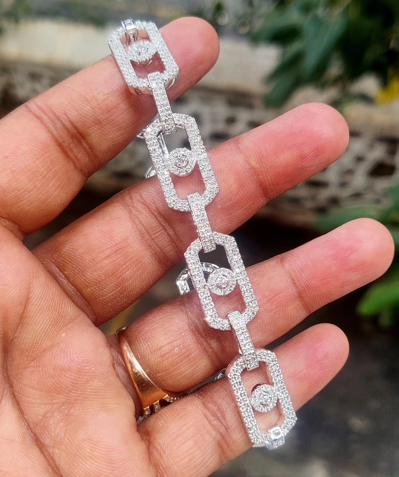 5Ct Round Simulated Diamond Sterning Women Tennis Bracelet 14k White Gold Plated