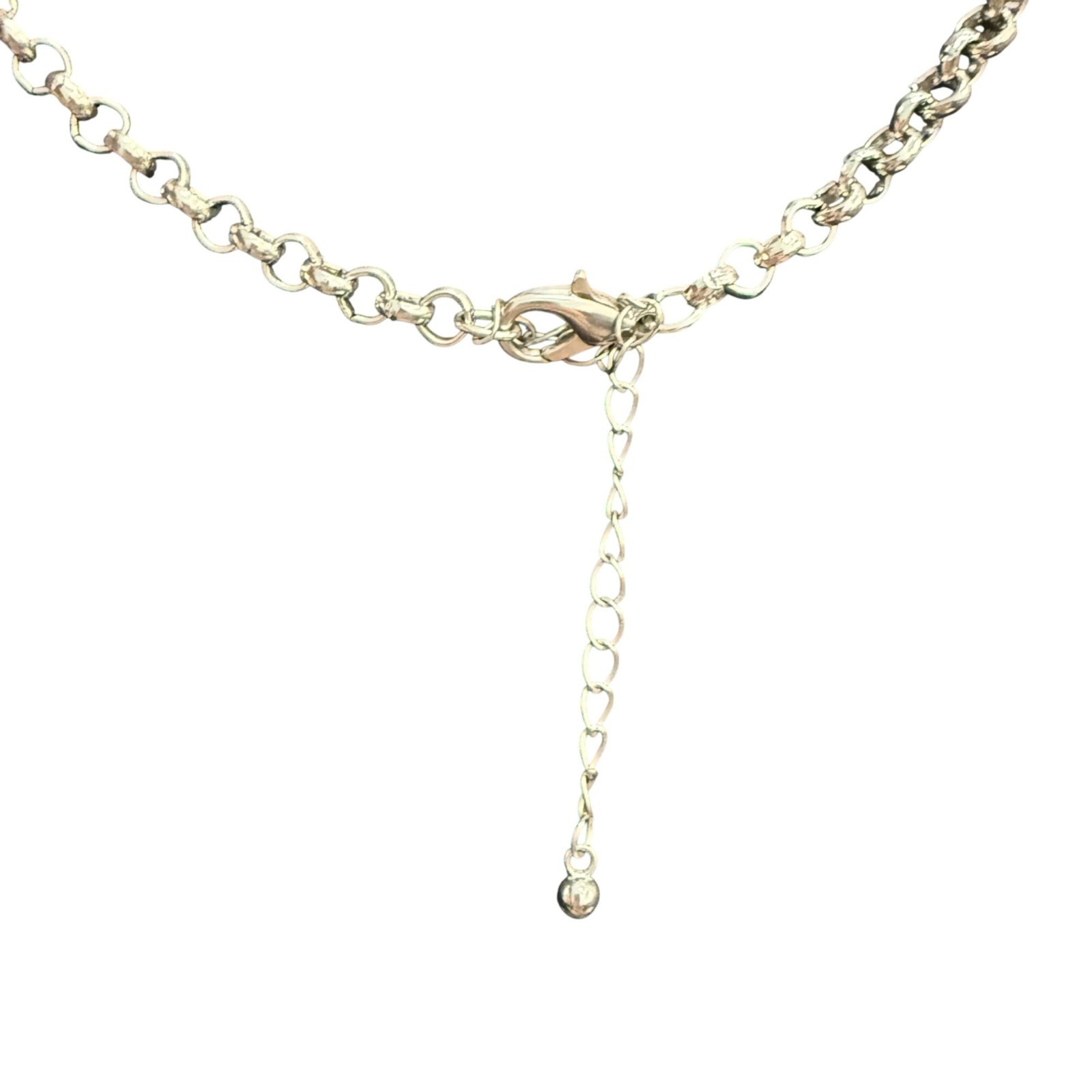Necklace Bib Collar Southwestern Bohemian Blue Silver Tone 19-22 Inches