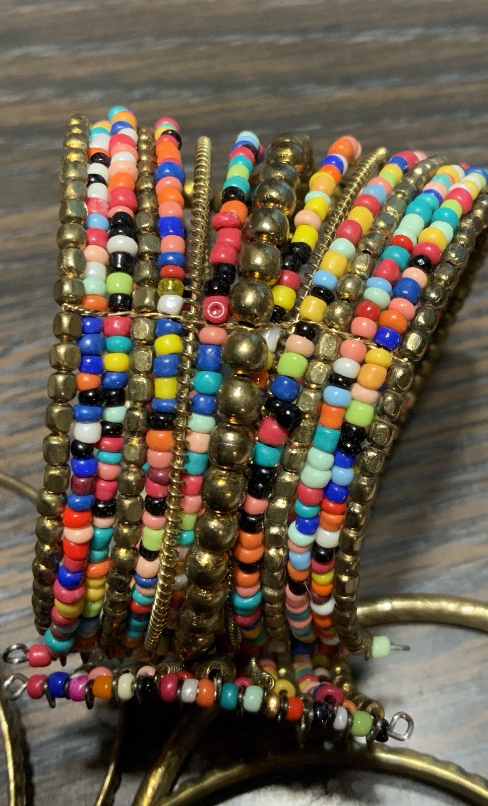 Sunsoul Bohemian Colored Turquoise Silver Wrist Bracelet Women Fits All Sizes