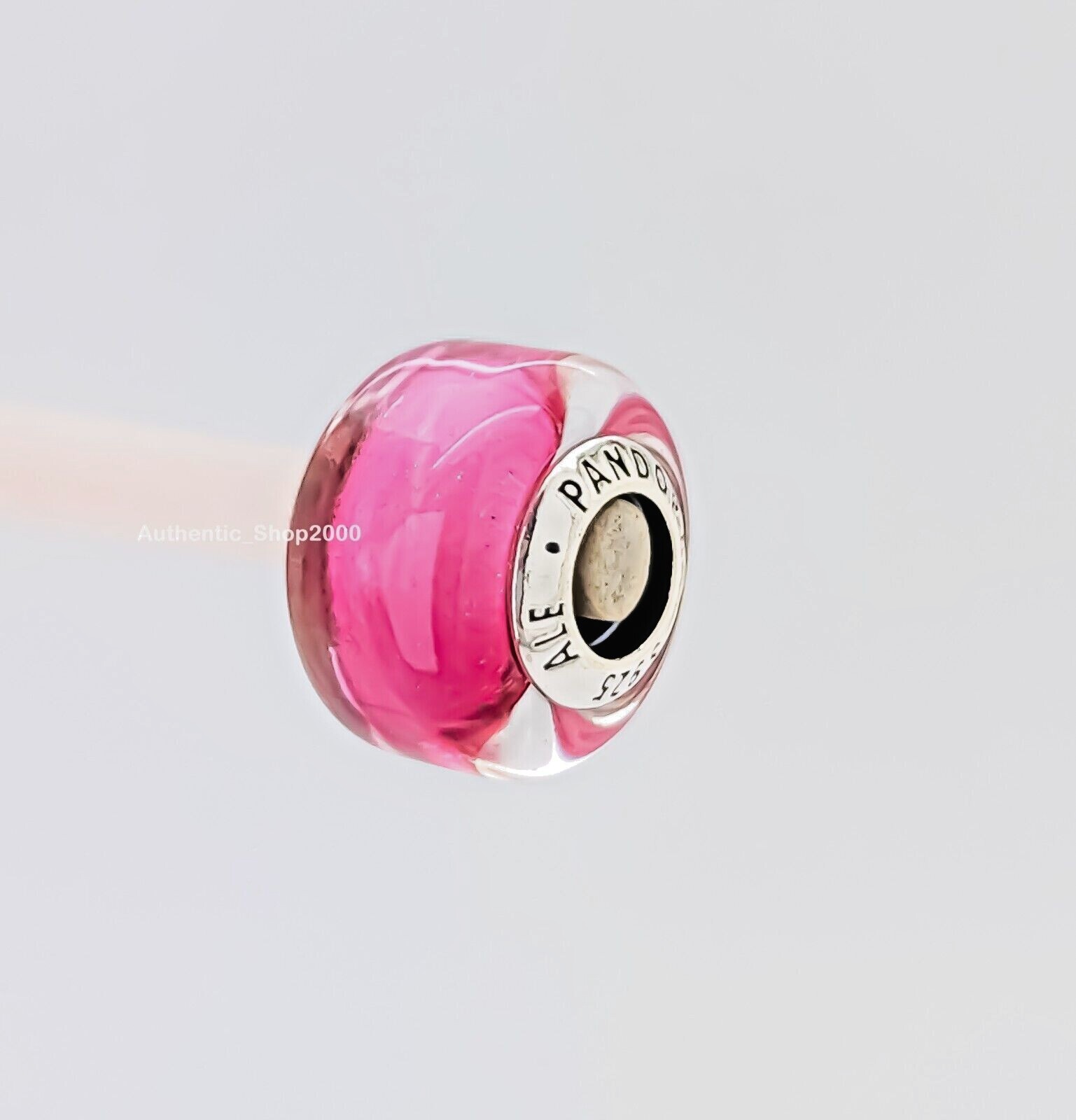 New 100% Authentic PANDORA 925 ale Pink Mini Murano Glass Charm 793107C00