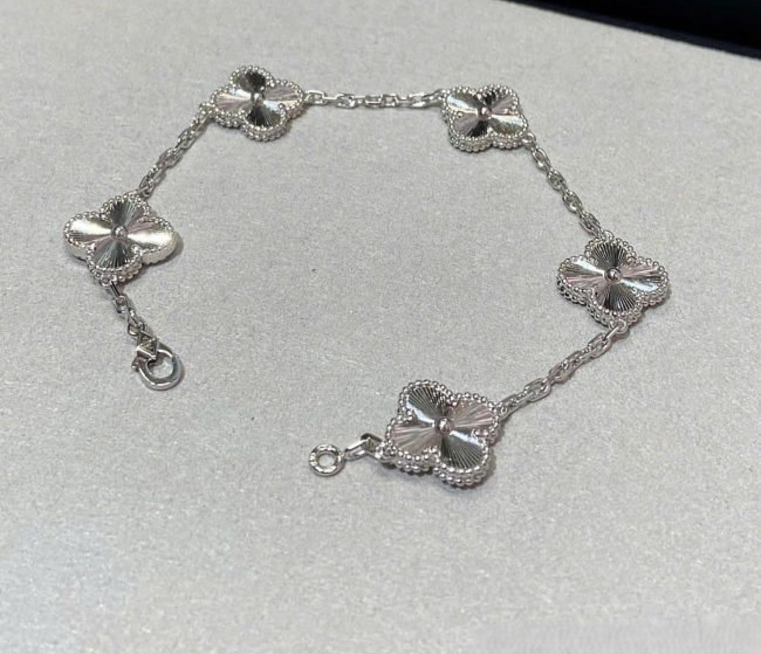 Silver Plated Stainless Steel Chain Bracelet Bangle Charm Cuff