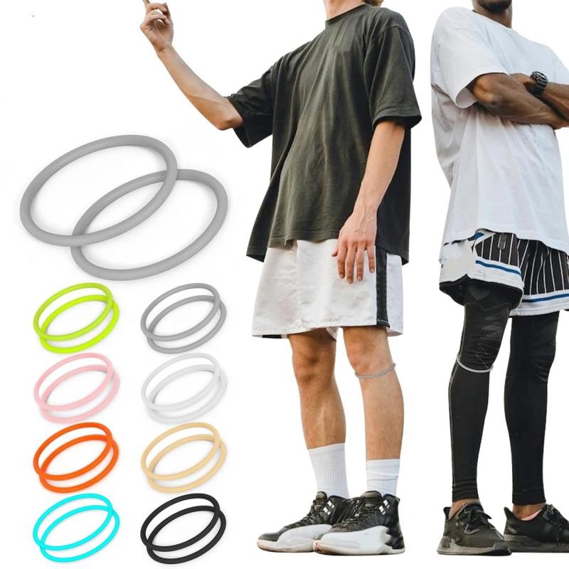 2Pcs Patellar Tendon Support Strap Knee Bands Sports Silicone Patella Band