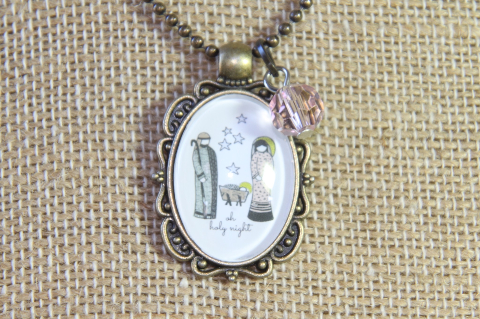 Plunder Necklace (new) SILENT NIGHT – ANTIQUE BALL CHAIN W/ PENDANT (PPA1990)