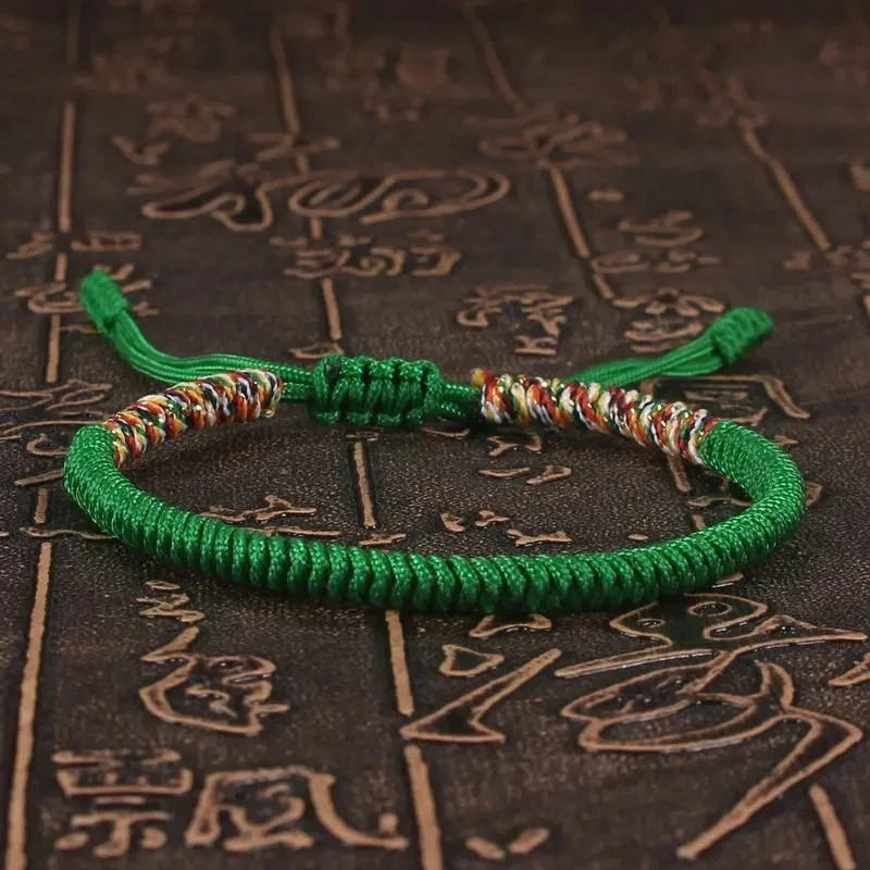Unisex Tibetan Buddhism Red String Bracelet – Braided Adjustable Lucky Knot
