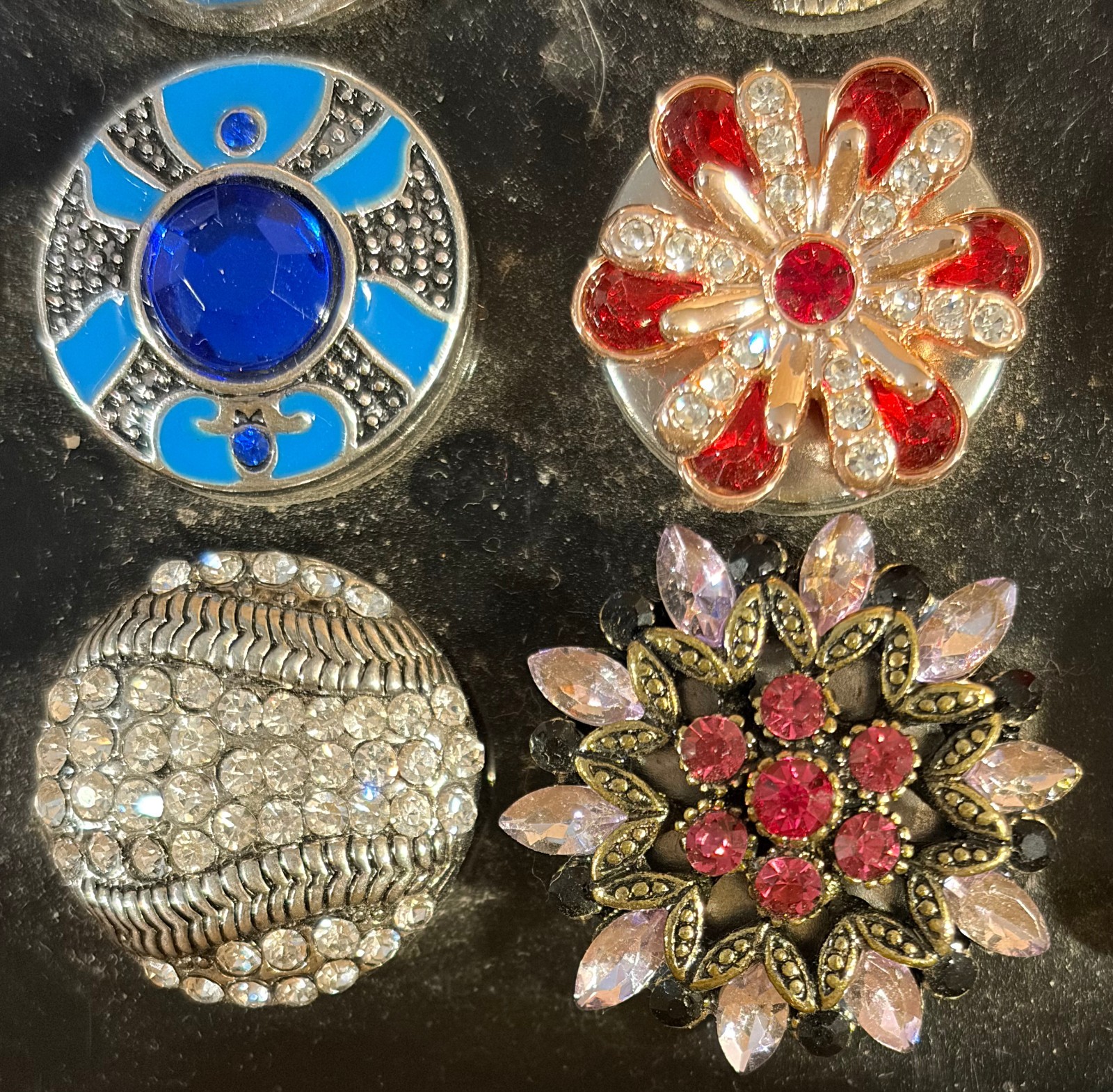 24 18-22mm chunk snap buttons charms jewelry