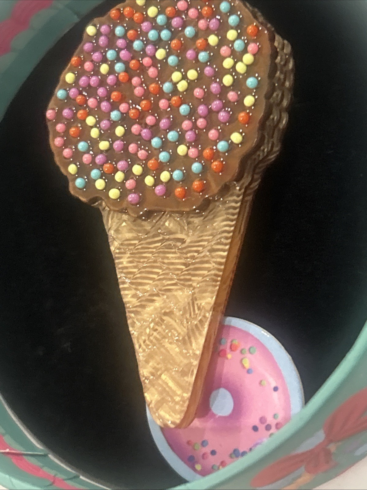 Erstwilder x Katherine Sabbath Ice Cream Cake Cone Brooch Pin NWT