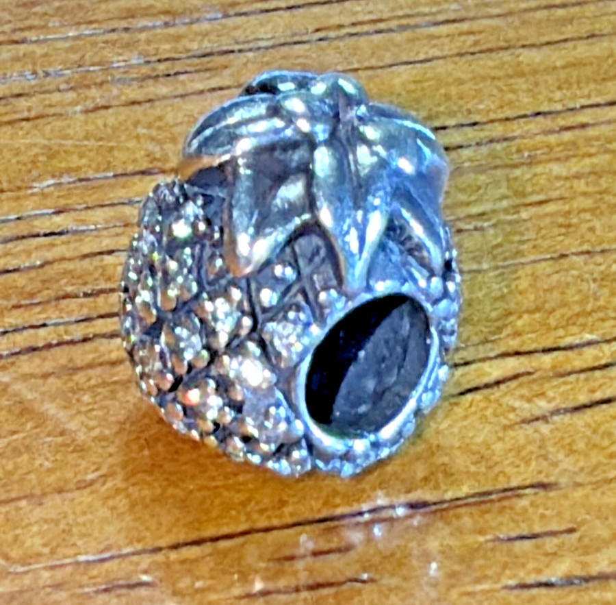 Authentic Pandora S.S. “Sparkling Pineapple” Charm #791293 – EUC