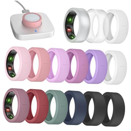 15 Pack Ultra-Thin Ring Covers Compatible S for 6/7/8/9/10 15 Pack – Set 12