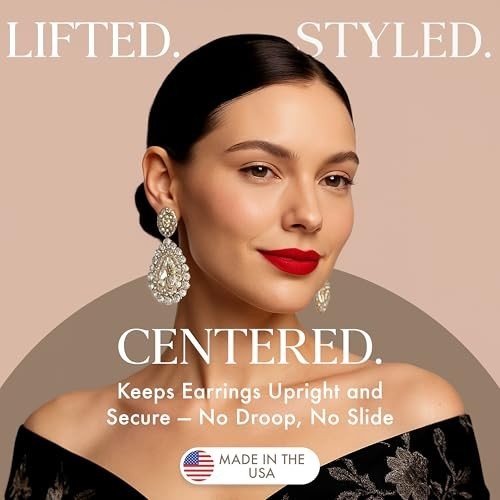 Earring Lobe Support Discs – Heavy Earring Lift & Stabilizer for Drooping Earrin