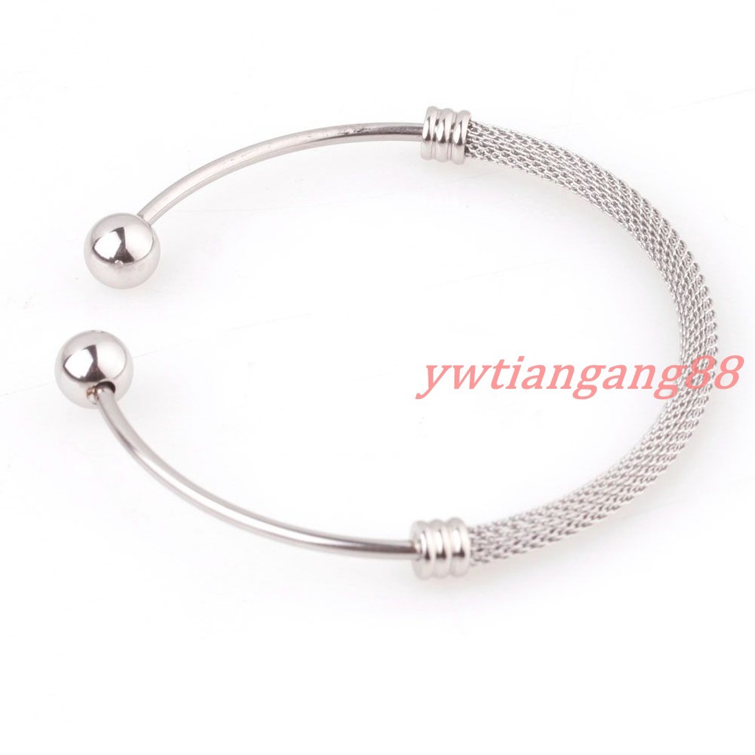 Womens Silver/Gold Color Stainless Steel Necklace Choker Bracelet Jewelry Set