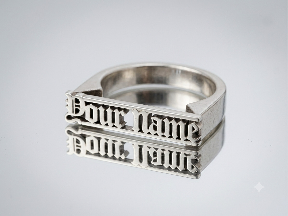 Custom Name Ring Personalized Handmade Jewelry Gift for Her Him
