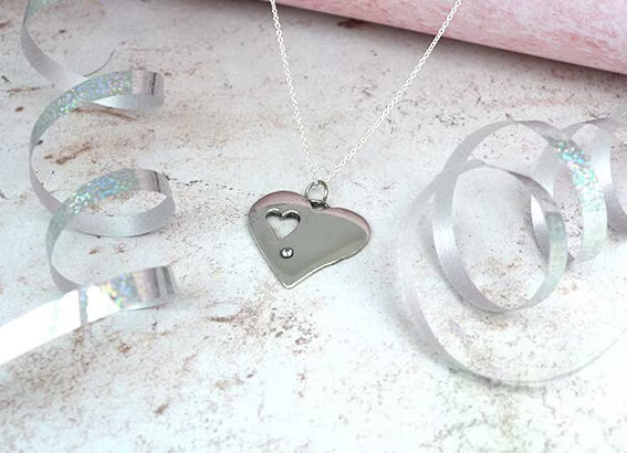 10th Anniversary 100% Pure Tin Pendant Wedding for Her Gift UK