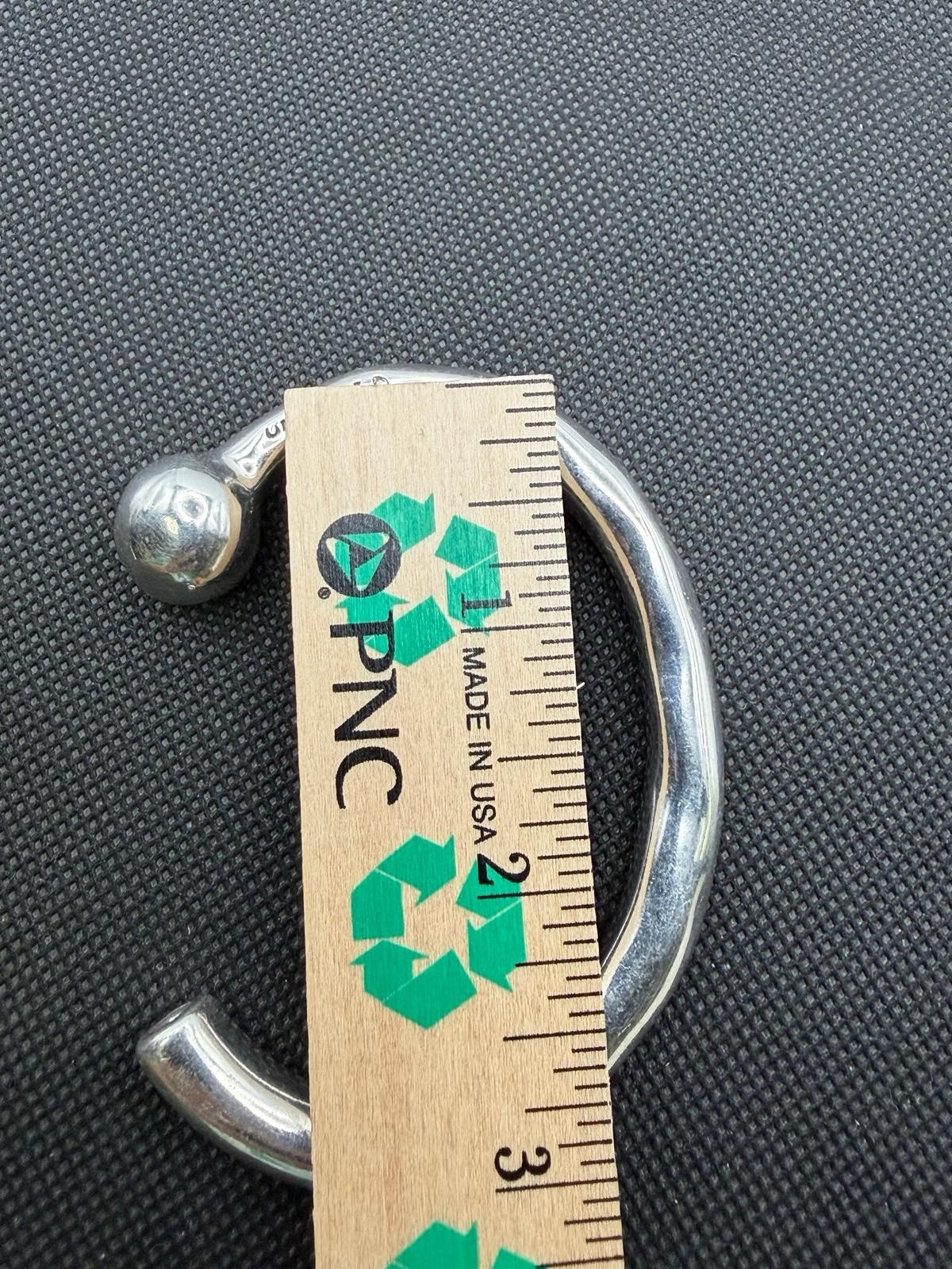 UNO De 50 Sterling Silver Open Cuff Bangle Bracelet