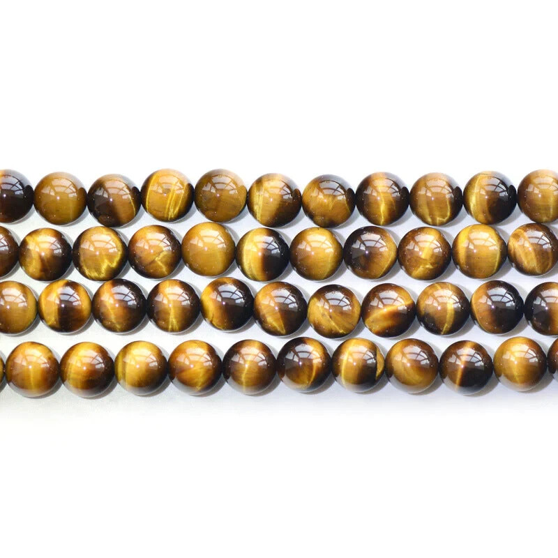 6mm Yellow Tiger Eye Bead Bacelet