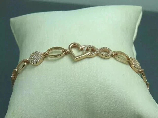 5Ct Round Simulated Diamond Sterning Women Bolo Bracelet 14k Yellow Gold Plated