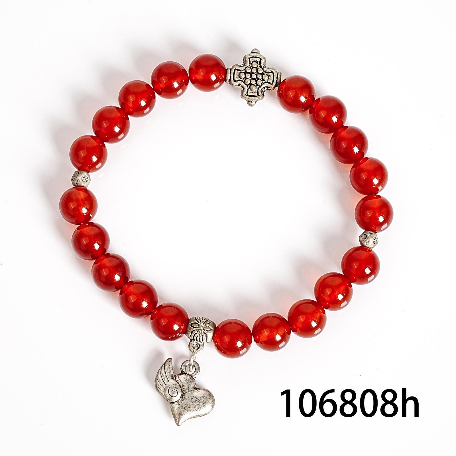 8mm Mixed Natural Gemstone Bracelet Multicolor Healing Round Beads For Man Woman