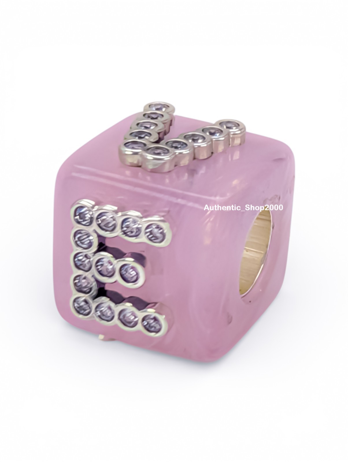 New 100% Authentic PANDORA 925 Ale Pink Murano Glass Love Cube Charm 794433C01