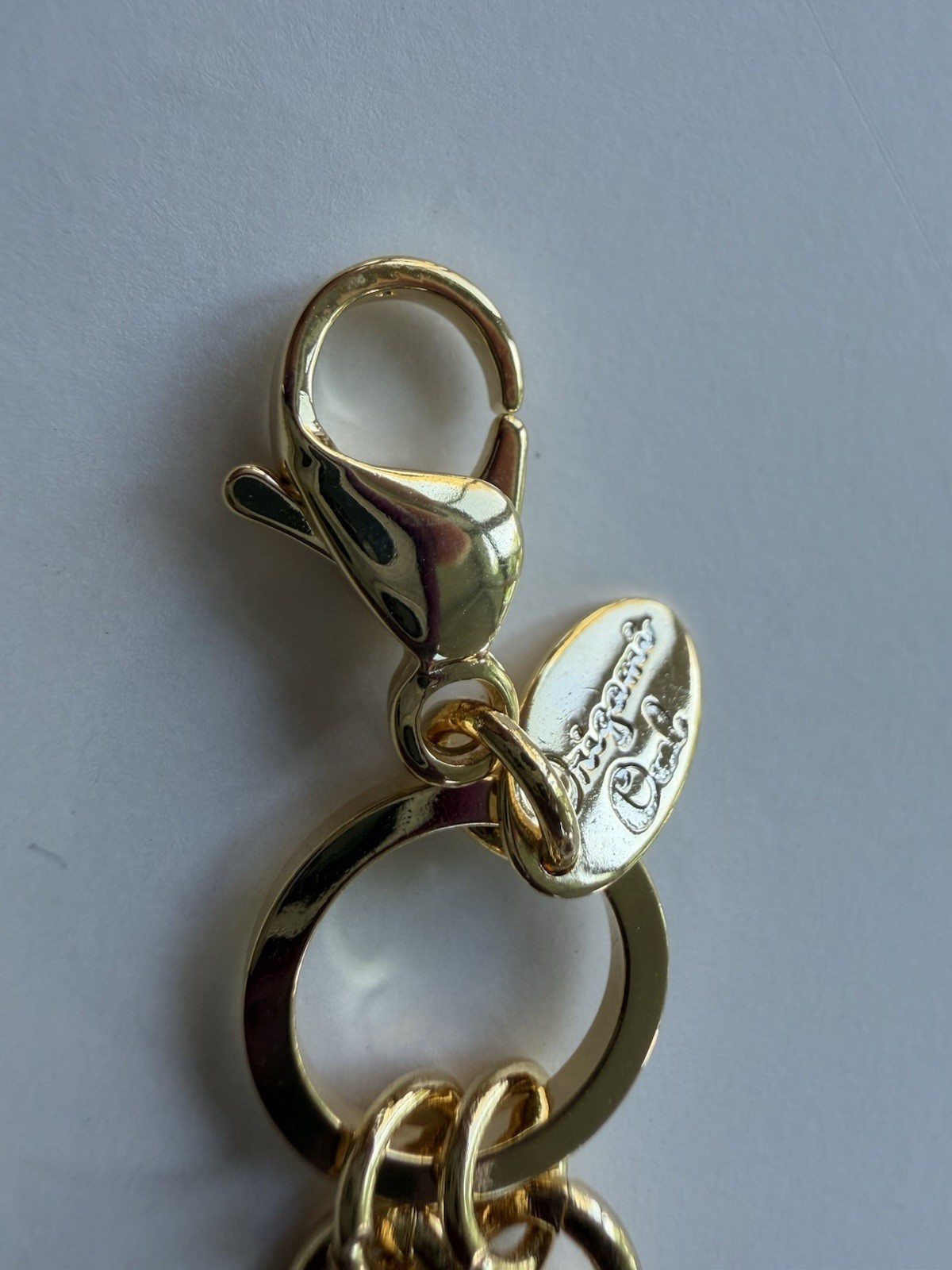 Origami Owl 30″ Gold tone Flat Oval Link Custom Chain